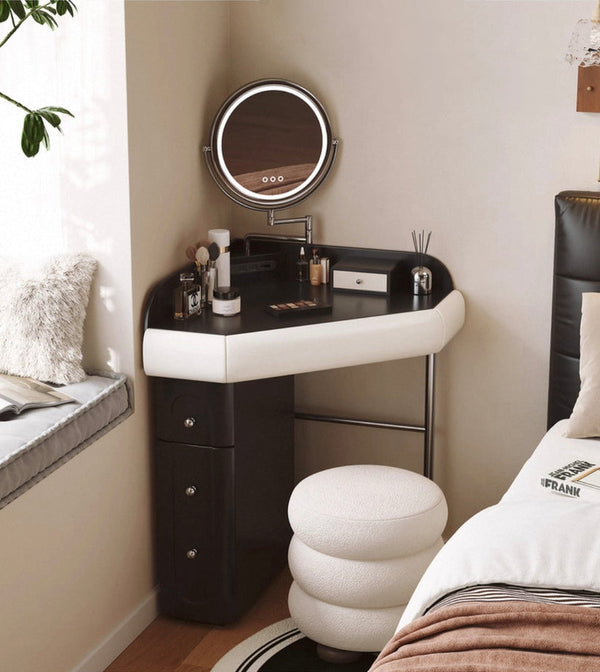 ✨Bedside dressing table bedroom chest of drawers integrated dressing table🙋♀️ makeup mirror