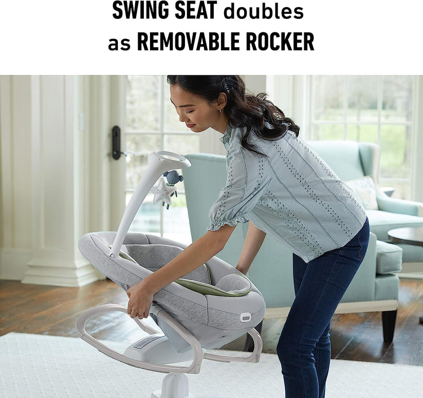 👶✨Versatile Baby Swing & Portable Rocker