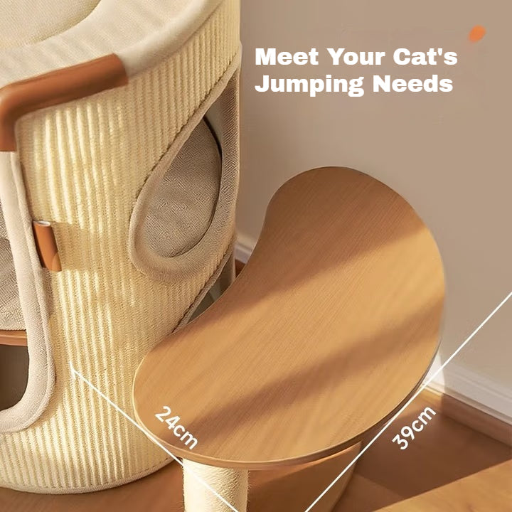 🐾Sisal Bucket Cat Scratching Board, 2-in-1 Cat Climbing Frame And Cat Bed