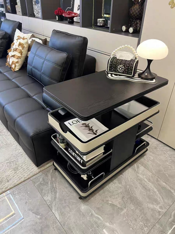 ✨Multifunctional Convertible Lift Table Coffee Table☕ Living Room Adjustable Home Small Sofa Apartment Side Table With Four Small Sofa Stools