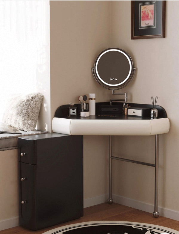 ✨Bedside dressing table bedroom chest of drawers integrated dressing table🙋♀️ makeup mirror