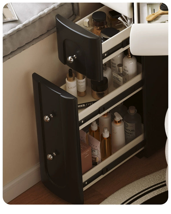 ✨Bedside dressing table bedroom chest of drawers integrated dressing table🙋♀️ makeup mirror