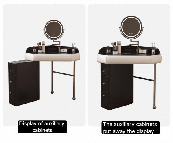 ✨Bedside dressing table bedroom chest of drawers integrated dressing table🙋♀️ makeup mirror