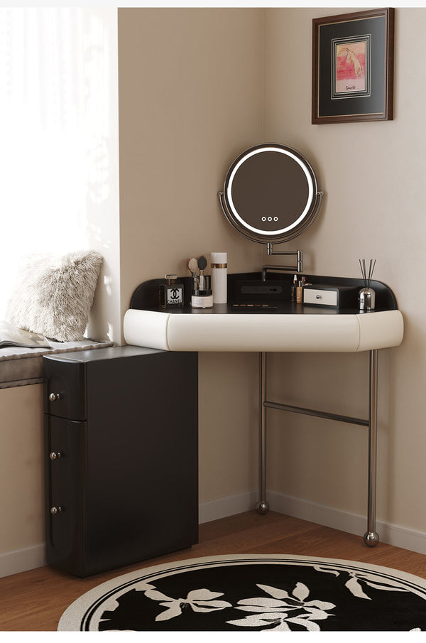 ✨Bedside dressing table bedroom chest of drawers integrated dressing table🙋‍♀️ makeup mirror