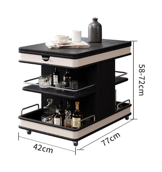 ✨Multifunctional Convertible Lift Table Coffee Table☕ Living Room Adjustable Home Small Sofa Apartment Side Table With Four Small Sofa Stools