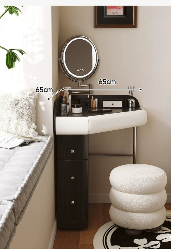 ✨Bedside dressing table bedroom chest of drawers integrated dressing table🙋‍♀️ makeup mirror
