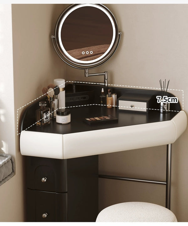 ✨Bedside dressing table bedroom chest of drawers integrated dressing table🙋‍♀️ makeup mirror