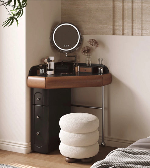 ✨Bedside dressing table bedroom chest of drawers integrated dressing table🙋‍♀️ makeup mirror